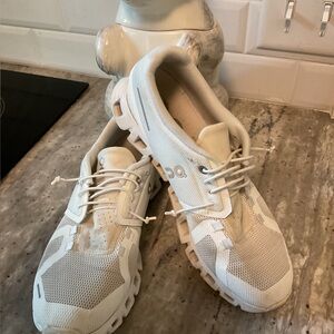 OC On Running white shoes